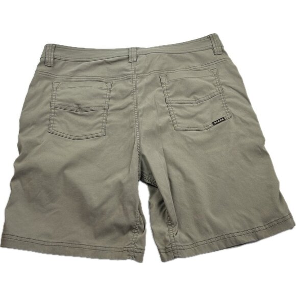 Prana Brion Shorts Men's 38x9 Tan Hiking Outdoor 5 Pocket Flat Front Stretch - Picture 3 of 10